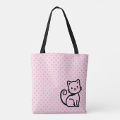 Einfache süße Katze Tasche (Rückseite)