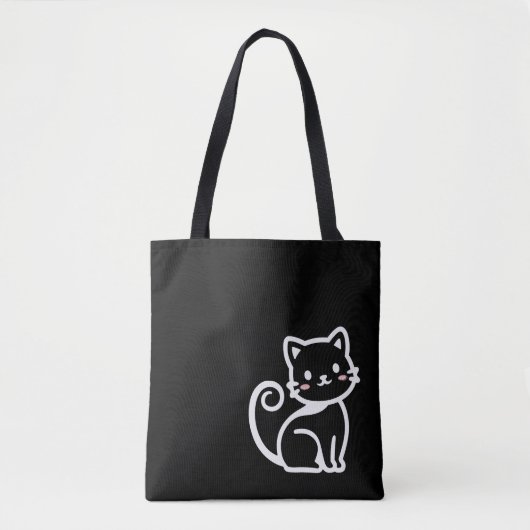 Einfache süße Katze Tasche (Vorderseite)