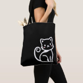 Einfache süße Katze Tasche (Von Nahem)
