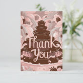 Einfache Süßigkeiten Schokolade Dankeschön-Karte Dankeskarte (Stehend Vorderseite)