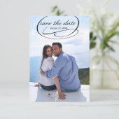 Einfache Swashes für vertikales Foto - Save the Da Date (Stehend Vorderseite)
