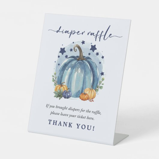 Einfache Sweet Pumpkin Baby Dusche Windelwanne Win Sockelschild (Vorderseite)