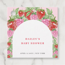 Einfache Sweet Strawberry Arch Baby Dusche