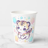 Einfache Sweet Tiger Baby Dusche Pappbecher (Vorderseite)
