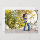 Einfache Swirl-Hochzeit speichern Sie das Datum Save The Date (Rückseite)