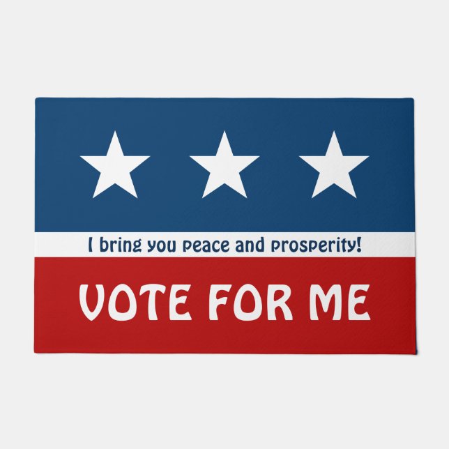 Einfache Symbole - STARS + Ihre Ideen Fußmatte (Vorderseite)