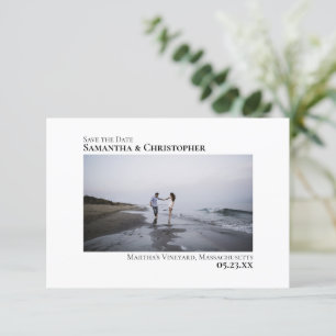 Einfache Symmetrie Moderne Hochzeit Minimalistisch Save The Date