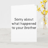 Einfache Sympathiekarte, Bruder Karte (Gelbe Blume)