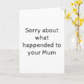 Einfache Sympathiekarte, Mum Karte (Gelbe Blume)