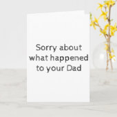 Einfache Sympathiekarte, Vater Karte (Gelbe Blume)