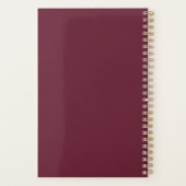 Einfache Tafelweine und Pfirsichmonogramm 2026 Pla Planer (Rückseite)