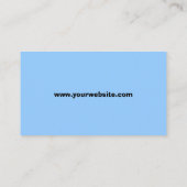 Einfache Tagesbetreuungskarten Visitenkarte (Rückseite)