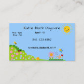 Einfache Tagesbetreuungskarten Visitenkarte (Vorderseite)