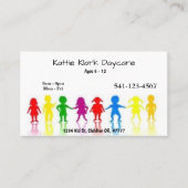 Einfache Tagesbetreuungskarten Visitenkarte (Vorderseite)