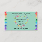 Einfache Tagesbetreuungskarten Visitenkarte (Vorderseite)