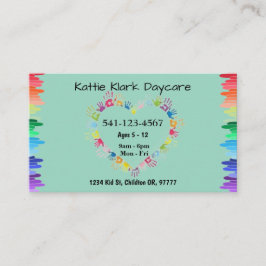 Einfache Tagesbetreuungskarten Visitenkarte