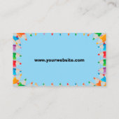 Einfache Tagesbetreuungskarten Visitenkarte (Rückseite)