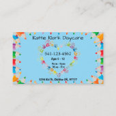 Einfache Tagesbetreuungskarten Visitenkarte (Vorderseite)