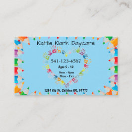 Einfache Tagesbetreuungskarten Visitenkarte