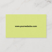 Einfache Tagesbetreuungskarten Visitenkarte (Rückseite)