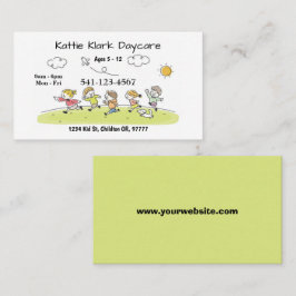 Einfache Tagesbetreuungskarten Visitenkarte