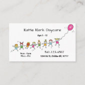 Einfache Tagesbetreuungskarten Visitenkarte (Vorderseite)