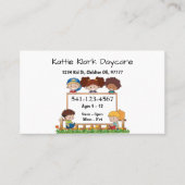 Einfache Tagesbetreuungskarten Visitenkarte (Vorderseite)