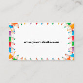 Einfache Tagesbetreuungskarten Visitenkarte (Rückseite)