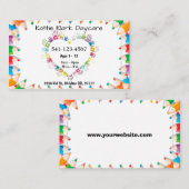 Einfache Tagesbetreuungskarten Visitenkarte (Vorne/Hinten)