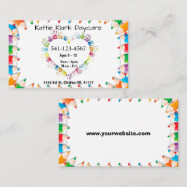 Einfache Tagesbetreuungskarten Visitenkarte