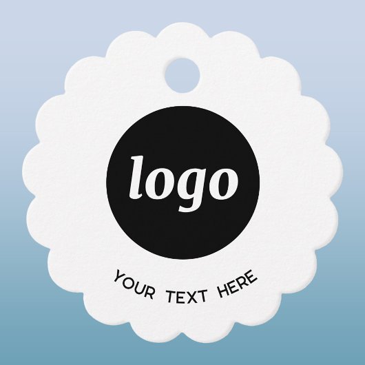 Einfache Tags für Logos und Text Geschenkanhänger