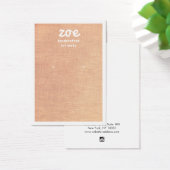 Einfache Tan Linen-Ohrring-Display-Karte (Schreibtisch)