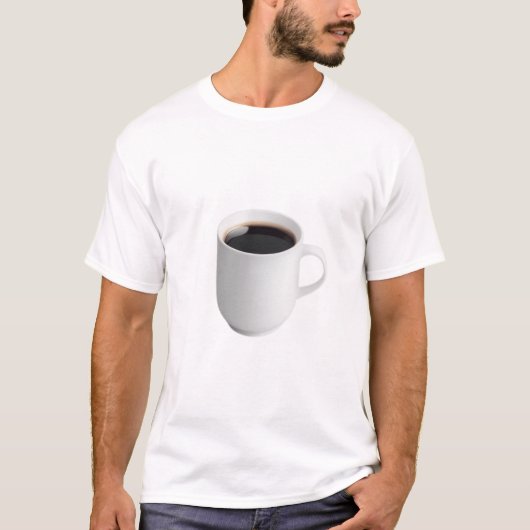 Einfache Tasse Americano T-Shirt (Vorderseite)