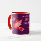 EINFACHE TASSE DES NEUJAHRES ALS GESCHENK FÜR LEHR (Vorderseite Links)