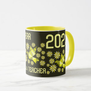 EINFACHE TASSE DES NEUJAHRES ALS GESCHENK FÜR LEHR