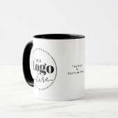 Einfache Tasse für das Logo-Branding (Vorderseite Links)