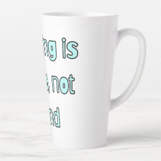 Einfache Tasse mit Zitat