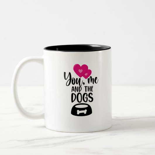 Einfache Tasse "You Me & the Hogs" (Links)