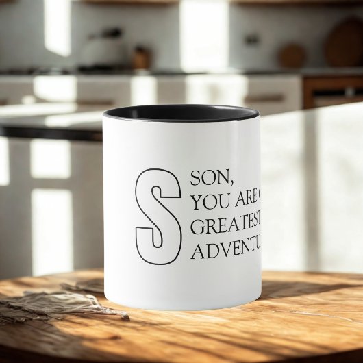 Einfache Tassendesign für den Sohn Tasse
