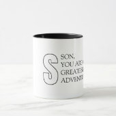 Einfache Tassendesign für den Sohn Tasse (Zentrum)