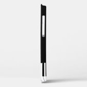 Einfache Tastatur für Schwarz und Weiß Case-Mate iPhone Hülle (Rückseite / Links)