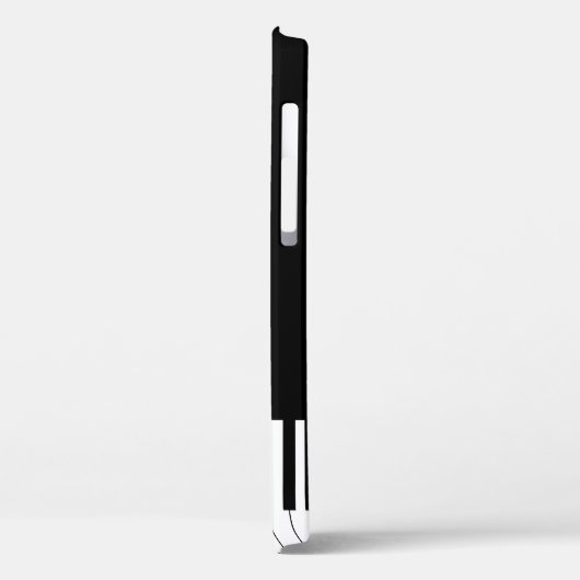 Einfache Tastatur für Schwarz und Weiß Case-Mate iPhone Hülle (Rückseite / Links)