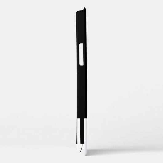 Einfache Tastatur für Schwarz und Weiß Case-Mate iPhone Hülle (Rückseite / Rechts)