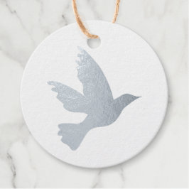 Einfache Taubenfliegervogel-Silhouette Geschenkanhänger