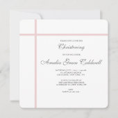 Einfache Taufe Einladung (Vorderseite)