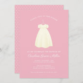 Einfache Taufe zum Abendessen Einladung (Vorne/Hinten)