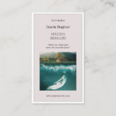 Einfache Taupe Autor-Werbeaktion Visitenkarte (Vorderseite)