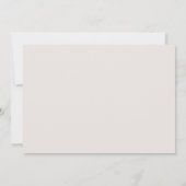 Einfache Taupe Elegante Ein Foto Hochzeit Save The Date (Rückseite)