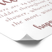 Einfache Taupe Schnuller Jagd | Wüstendusche Poster (Ecke)