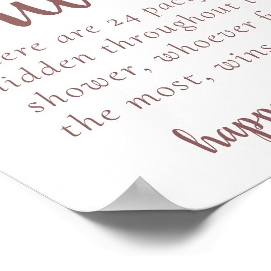 Einfache Taupe Schnuller Jagd | Wüstendusche Poster (Ecke)